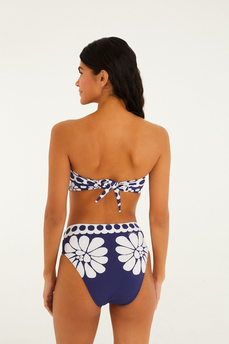 Blue Palermo High Waist Bikini Bottom 3