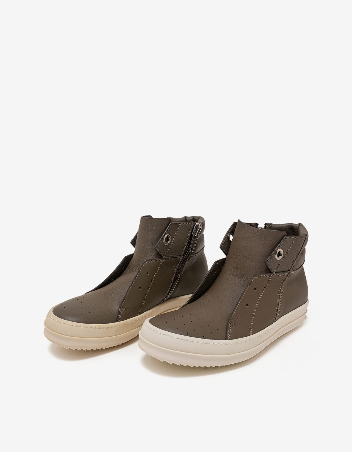 Rick Owens Island Dunk Darkdust Grey Mid High Trainers - AW16 - 10