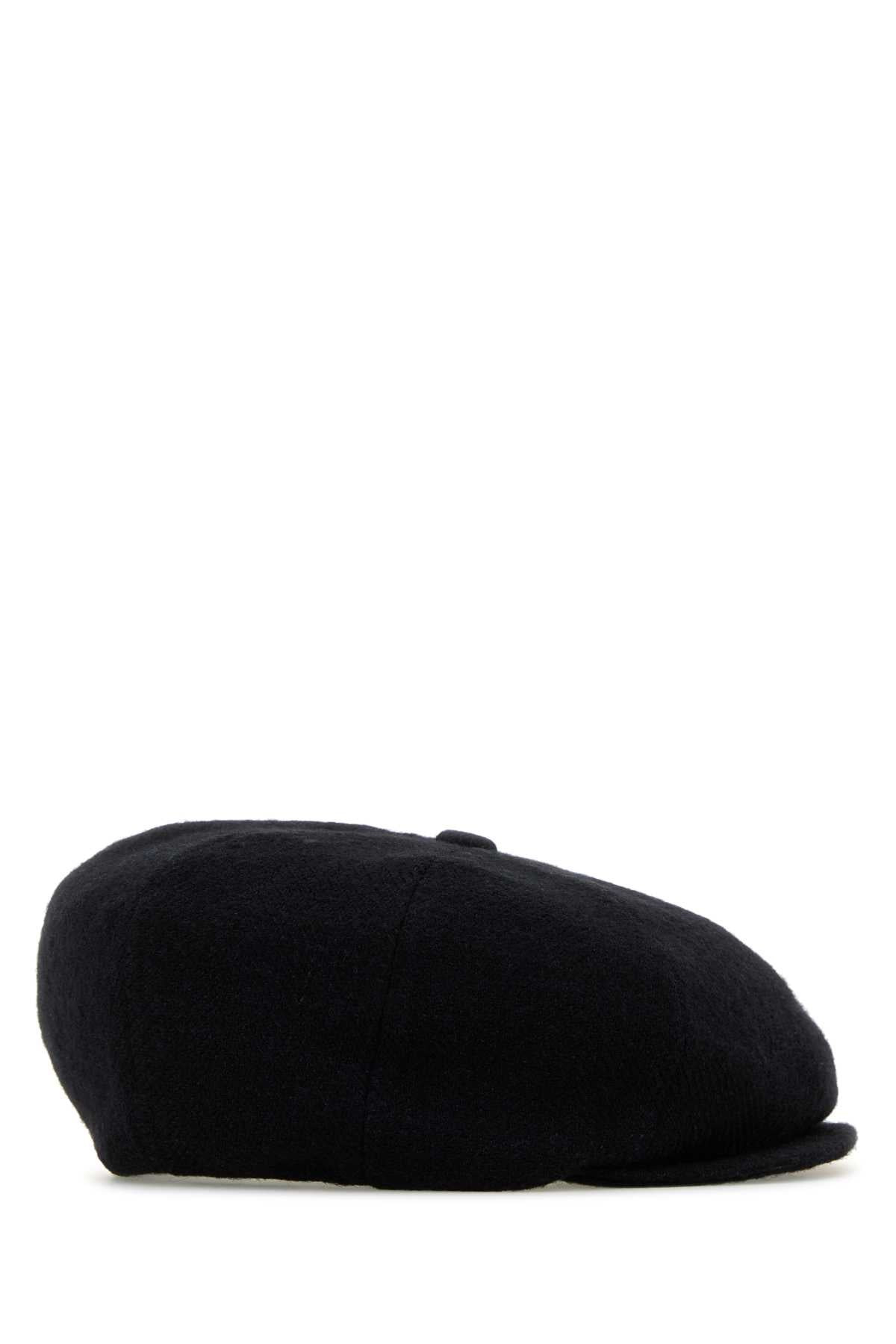 Yohji Yamamoto Men Black Gabardine Hat - 2