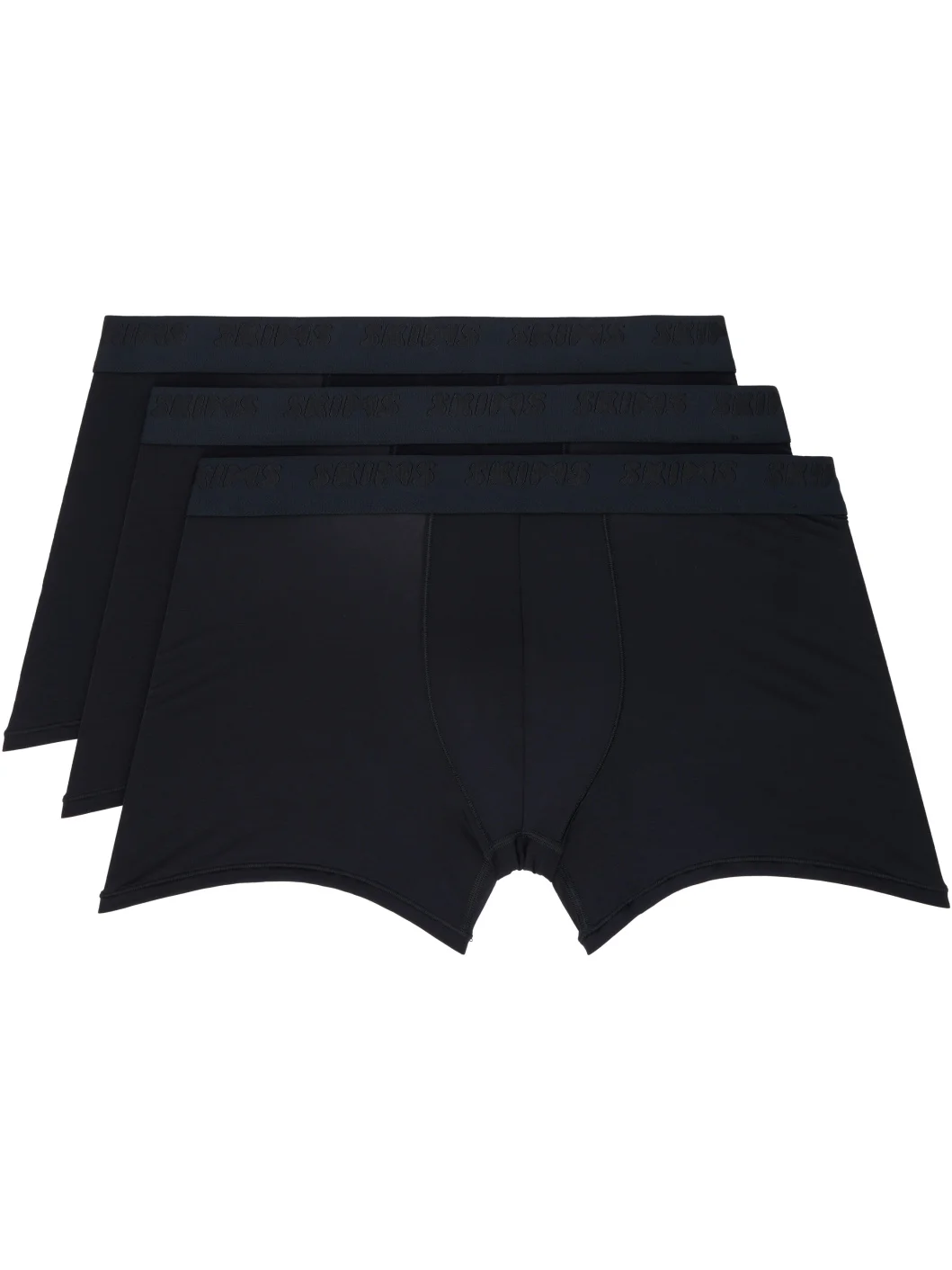 Three-Pack Black SKIMS Stretch 3" Boxer Briefs - 1