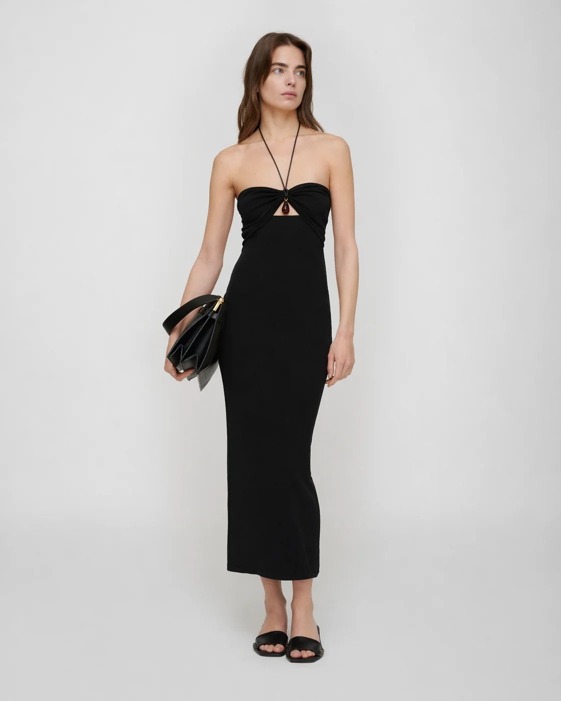 Mesh Jersey Dress - 1