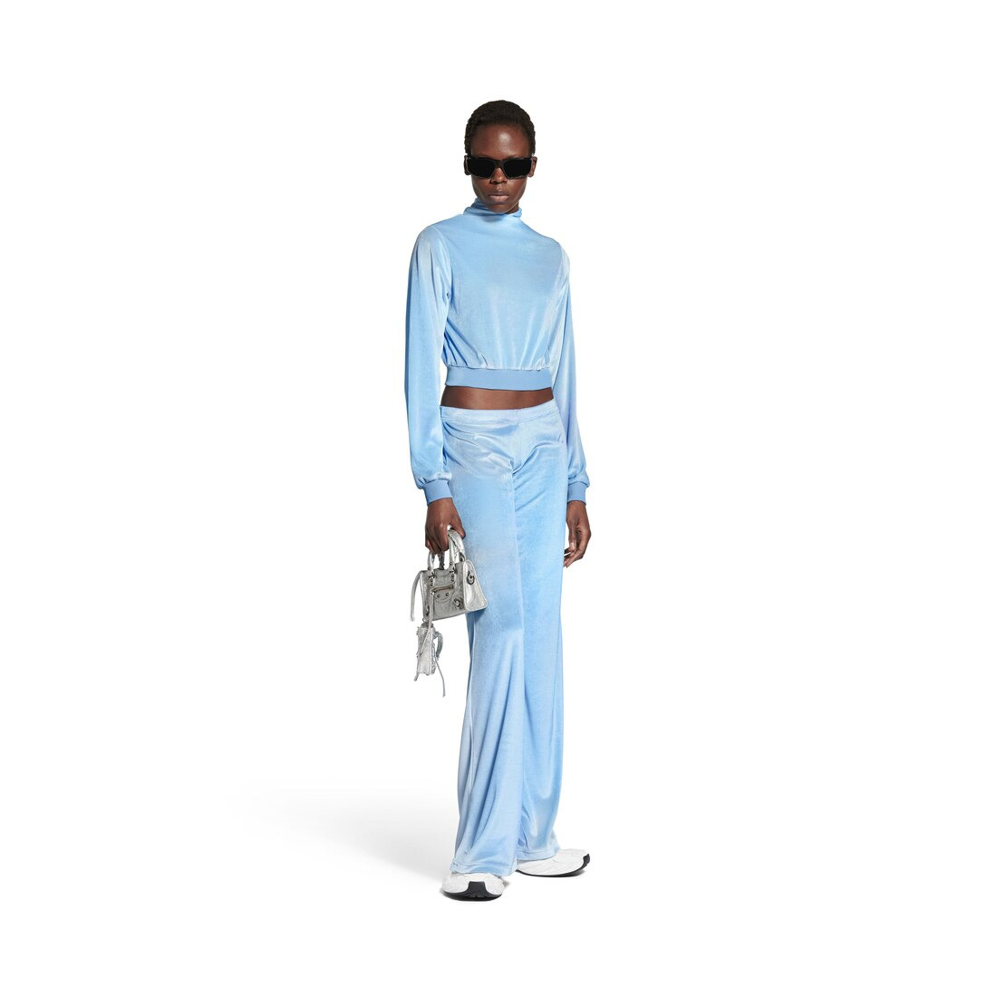 Women's Back To Front Top in Sky Blue - 2