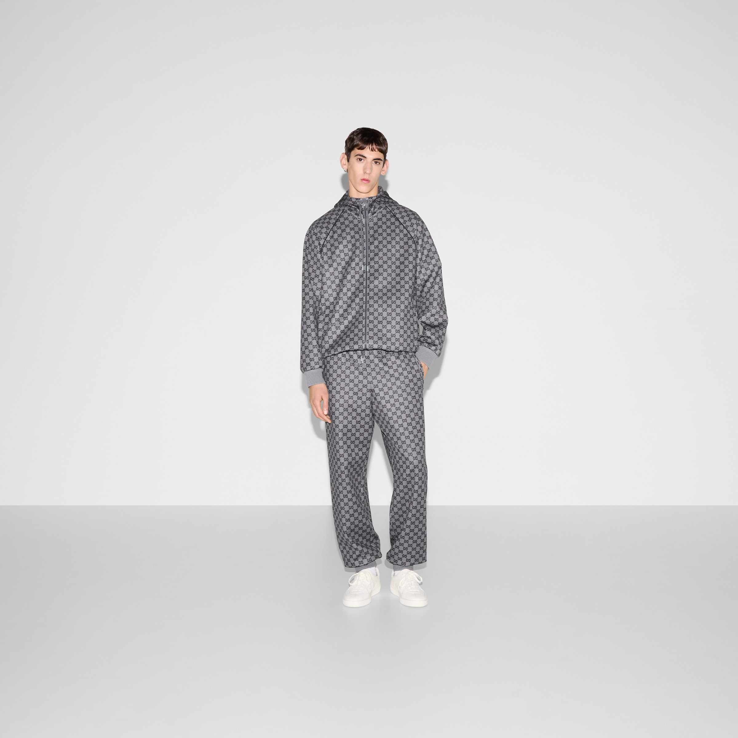 Printed GG neoprene zip jacket - 2