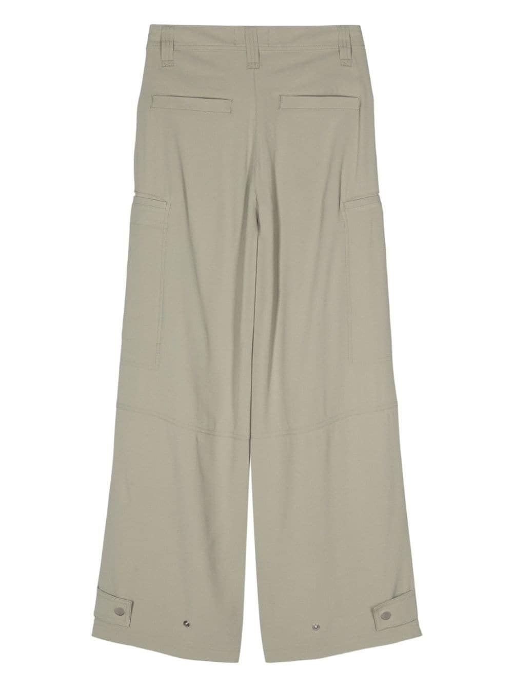 crepe straight trousers - 2