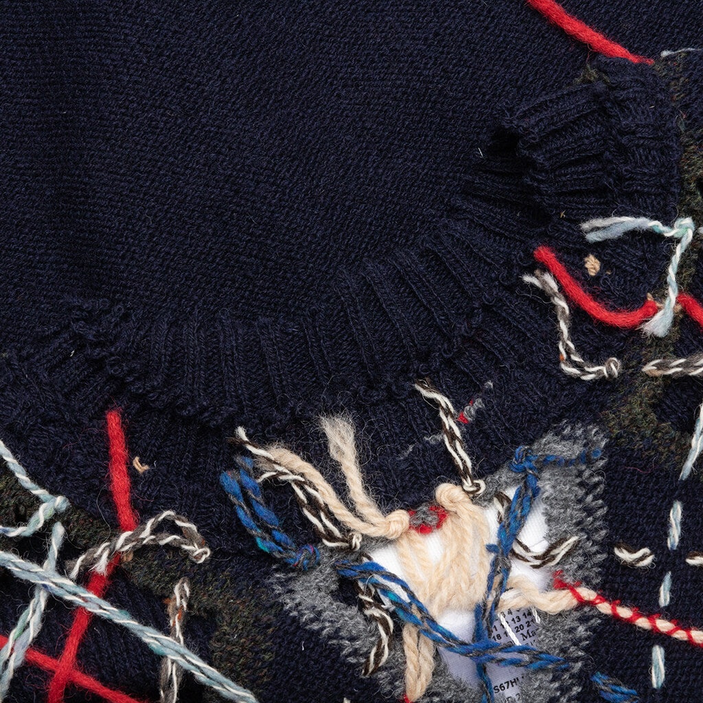 CREWNECK - NAVY/GREY/DARK GREEN - 3