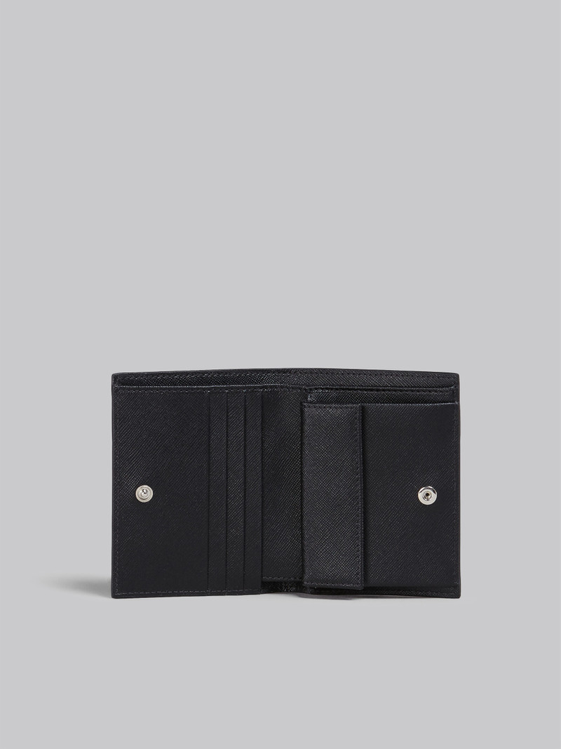 Marni BLACK SAFFIANO LEATHER BI-FOLD WALLET outlook