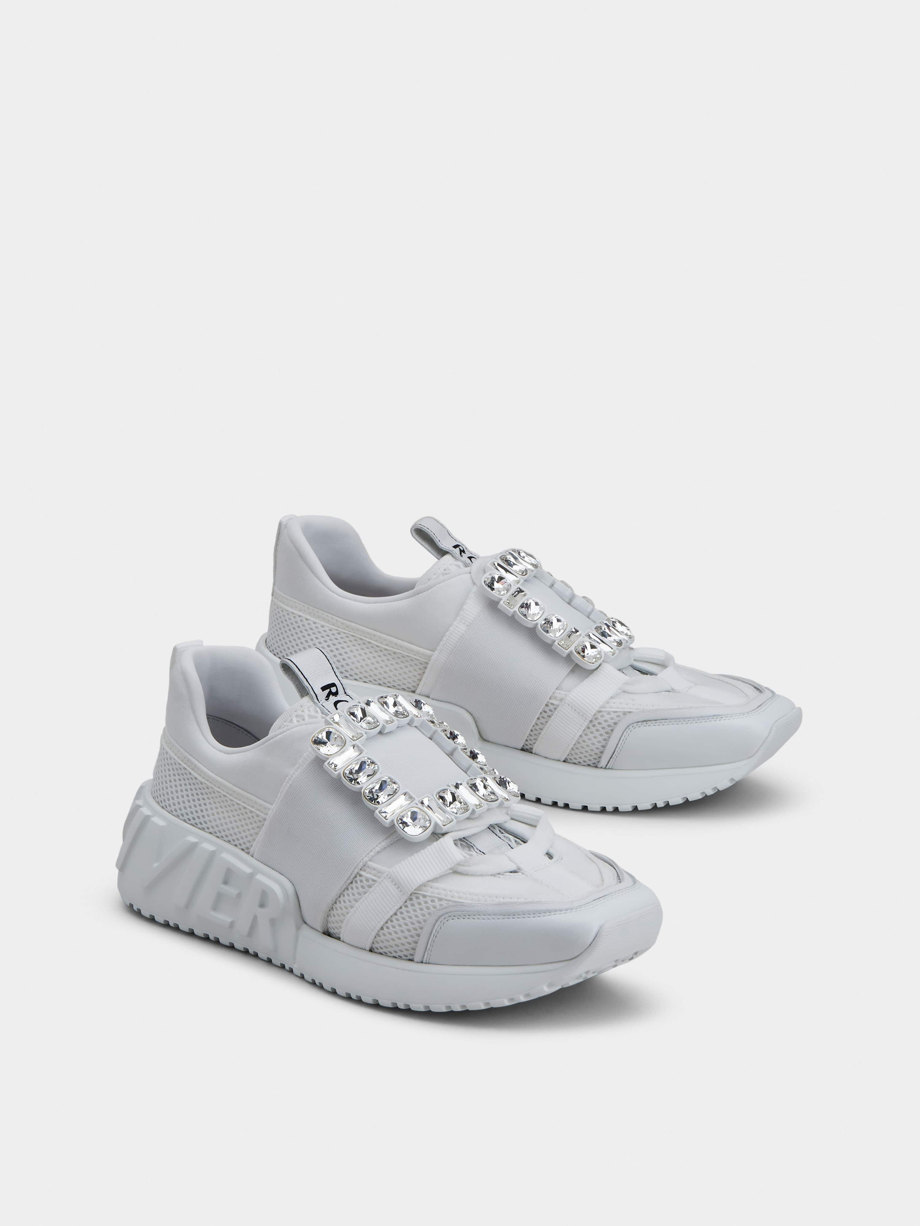 Viv' Go Rhinestone Buckle Sneakers in Technical Fabrics - 2