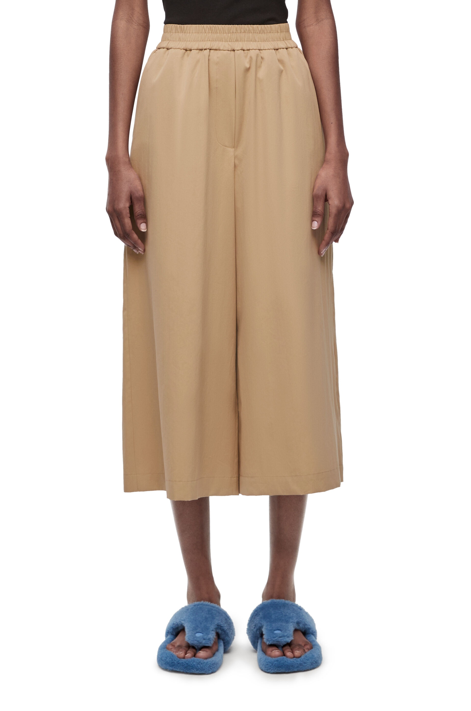 Cropped trousers in cotton and silk - 3