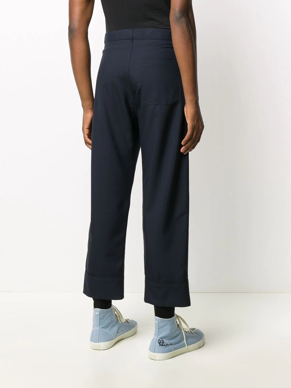 turn up cuff trousers - 4