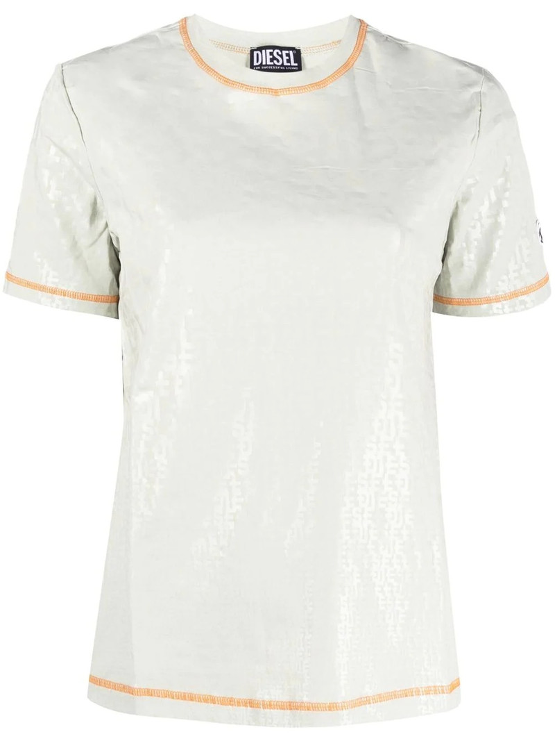contrast-trim T-shirt 1
