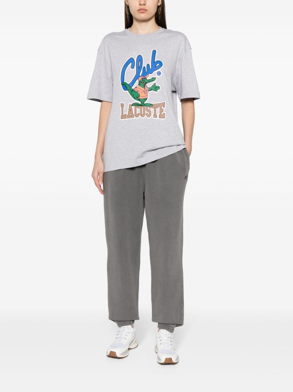 tapered cotton track pants - 4