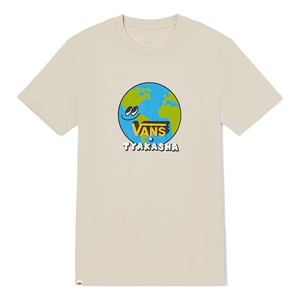 (WMNS) Vans x TYAKASNA Earth T-shirt 'Beige' VN0A7TQ32N1 - 1