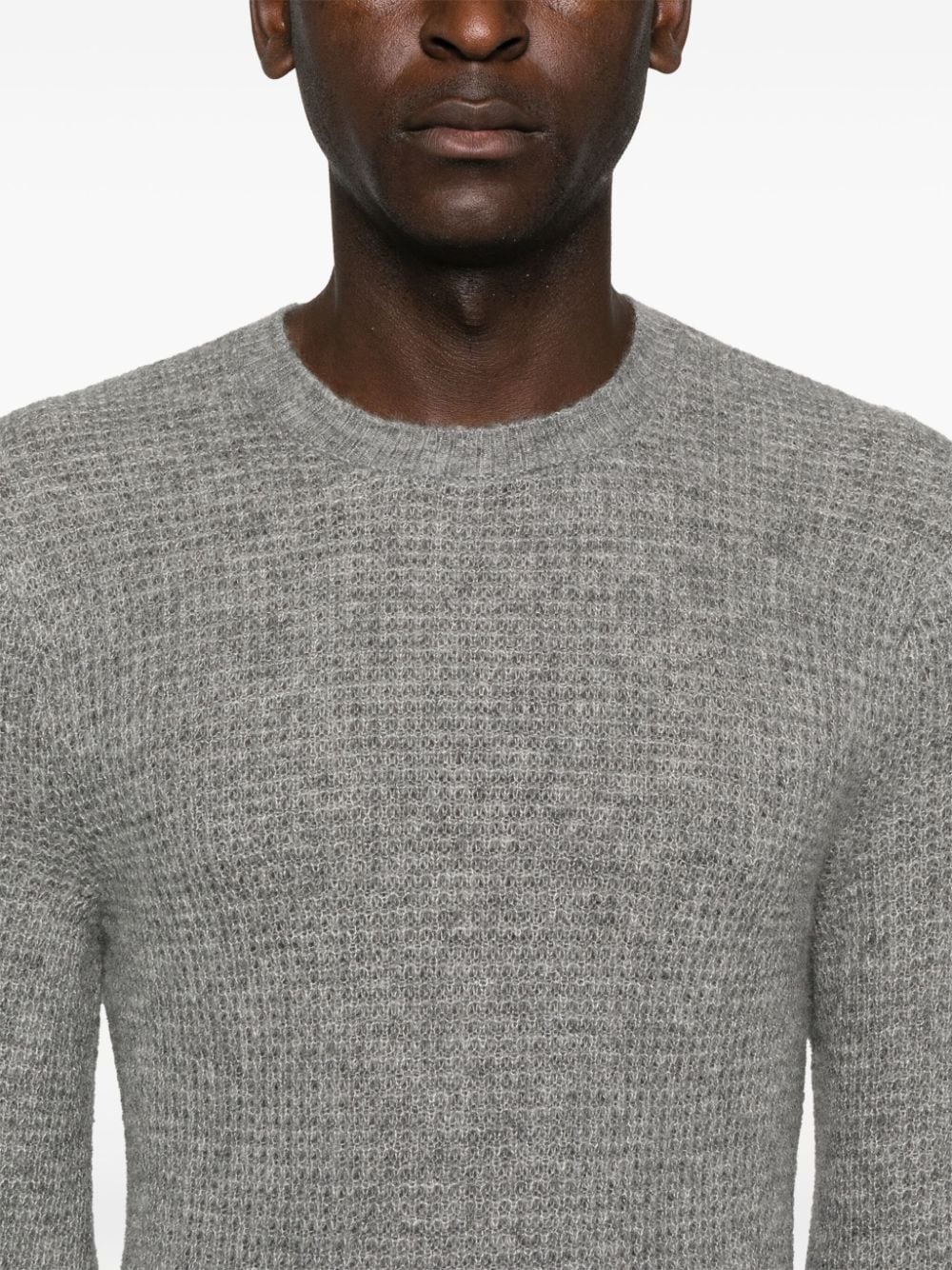waffle-knit sweater - 5