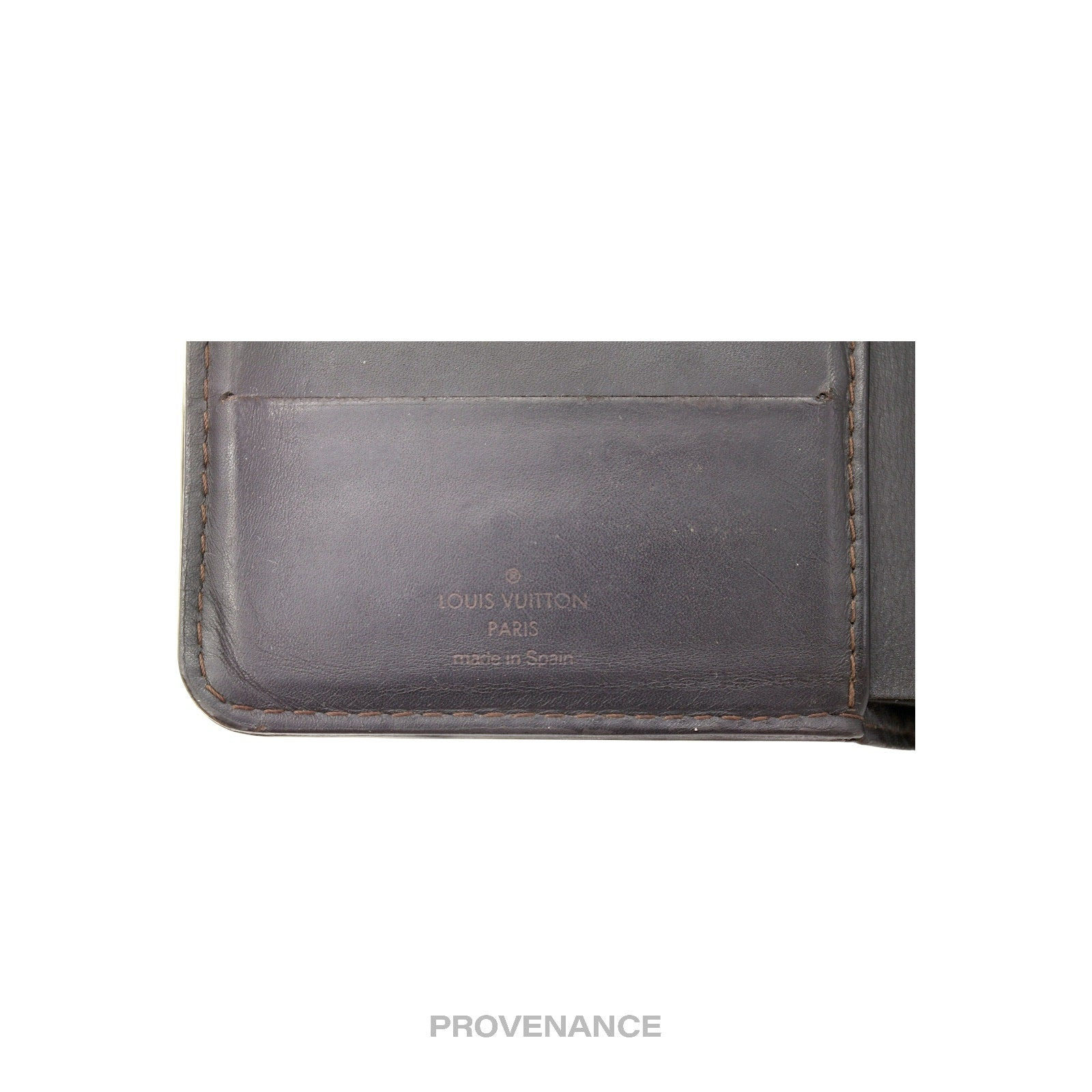 Louis Vuitton 6CC Bifold Wallet - Utah Brown Leather - 7
