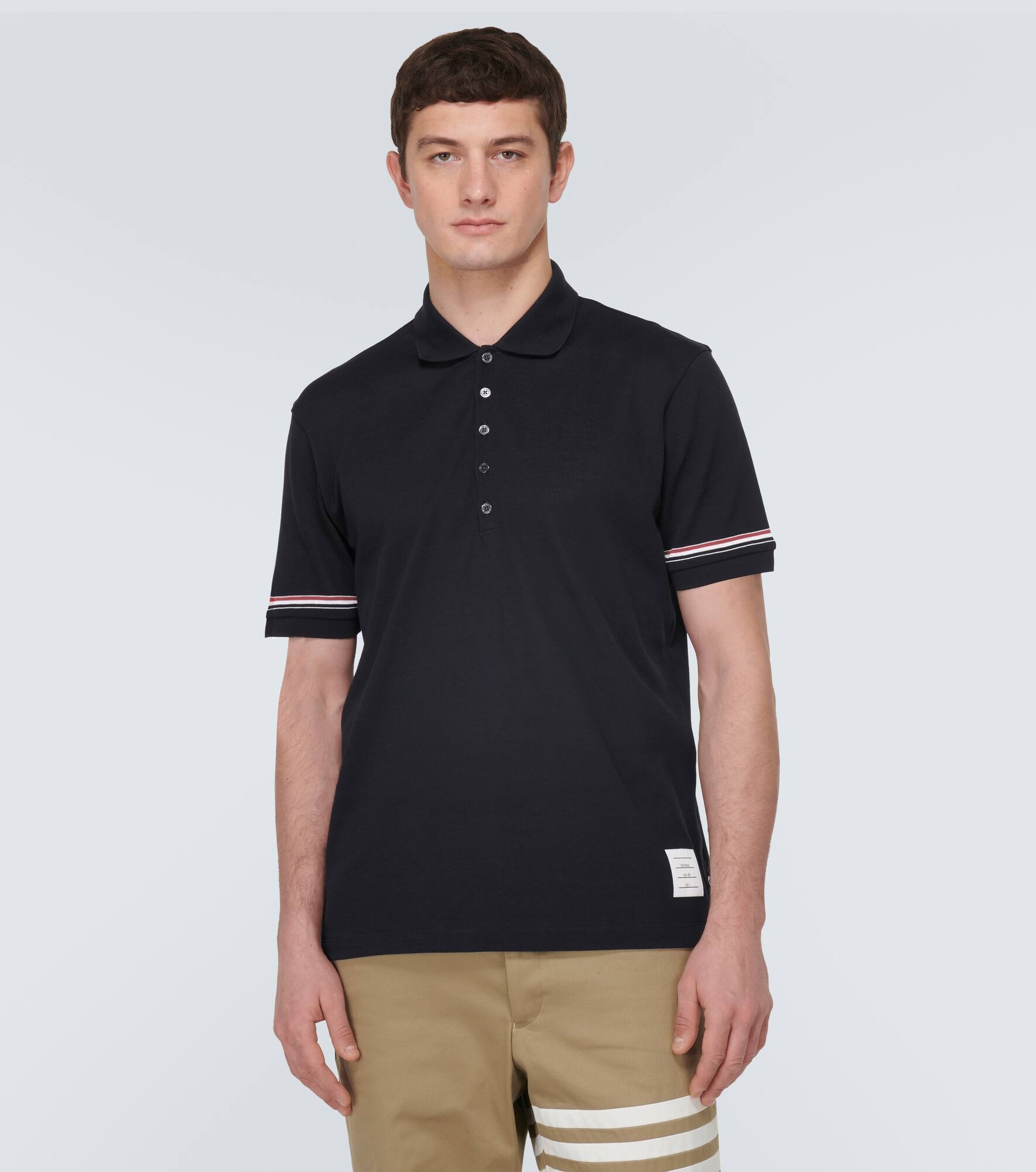 RWB Stripe cotton polo shirt - 3