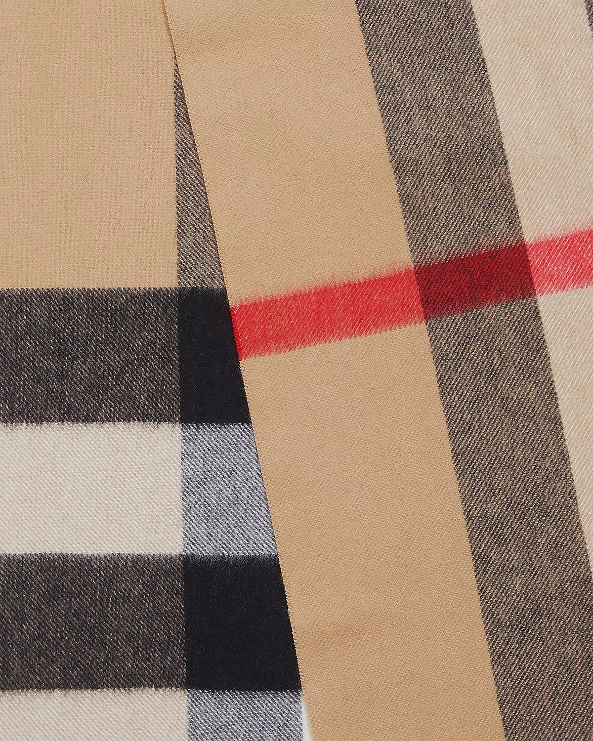 Half Mega Check Scarf - 5