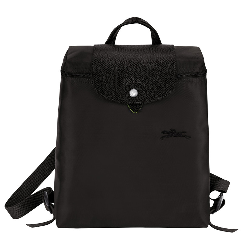 Le Pliage Green M Backpack Black - Recycled canvas 1