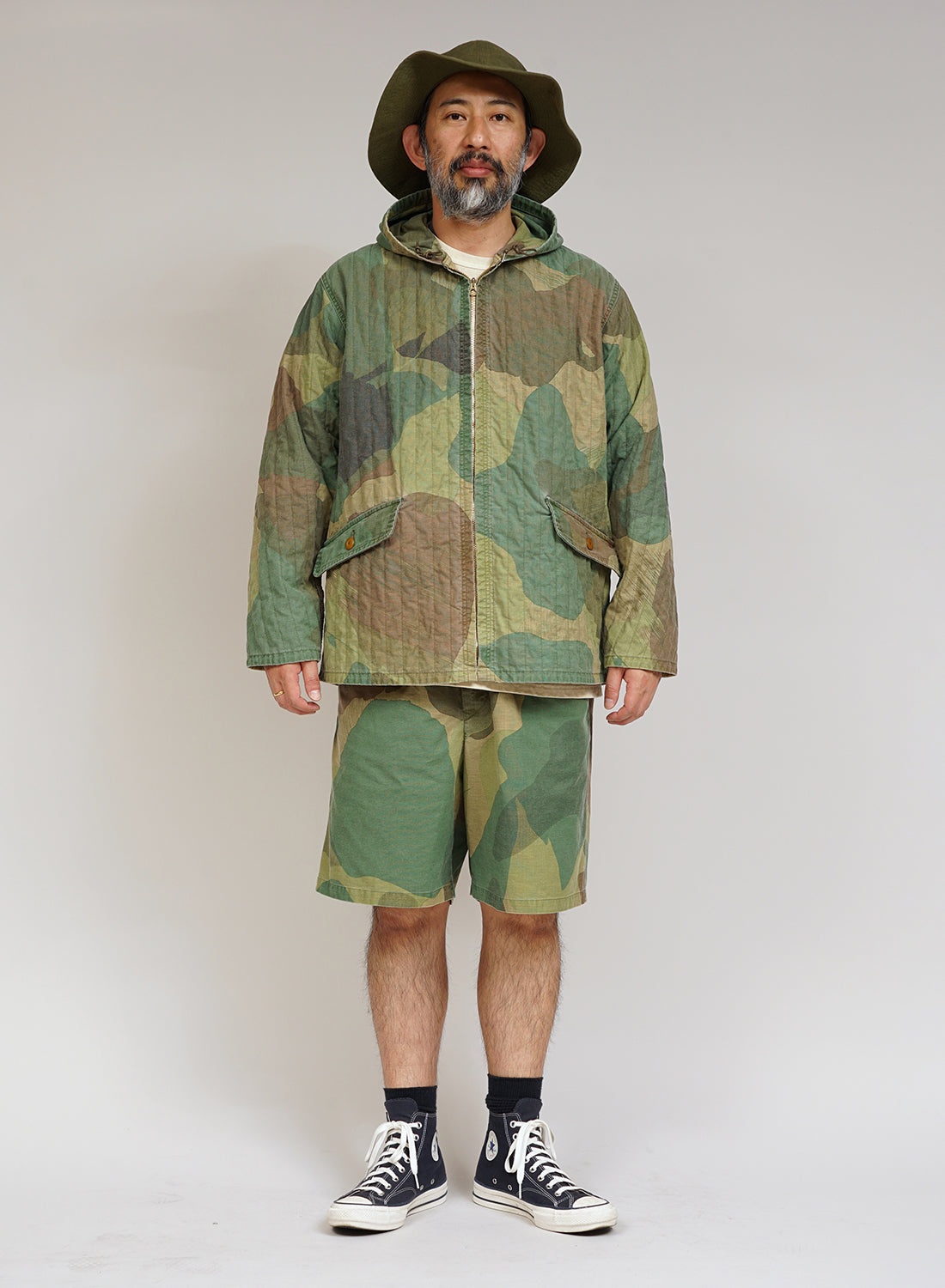 USMC Parka Reversible Fade Camo in Green - 3