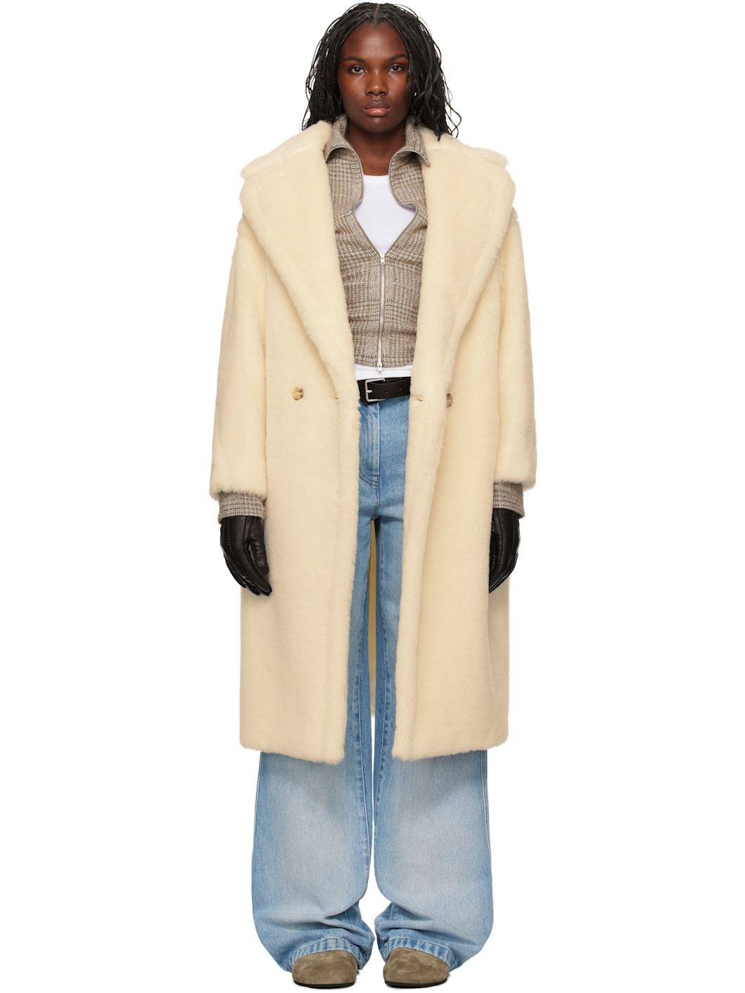 White Tedgirl Coat - 1