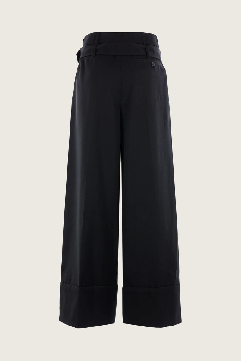 Multi Belt Loop Wide Leg Trousers 5