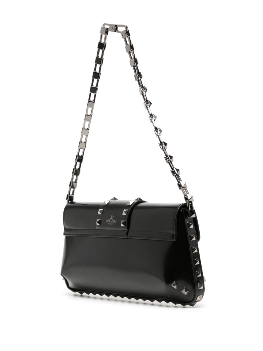 Rockstud leather shoulder bag - 3