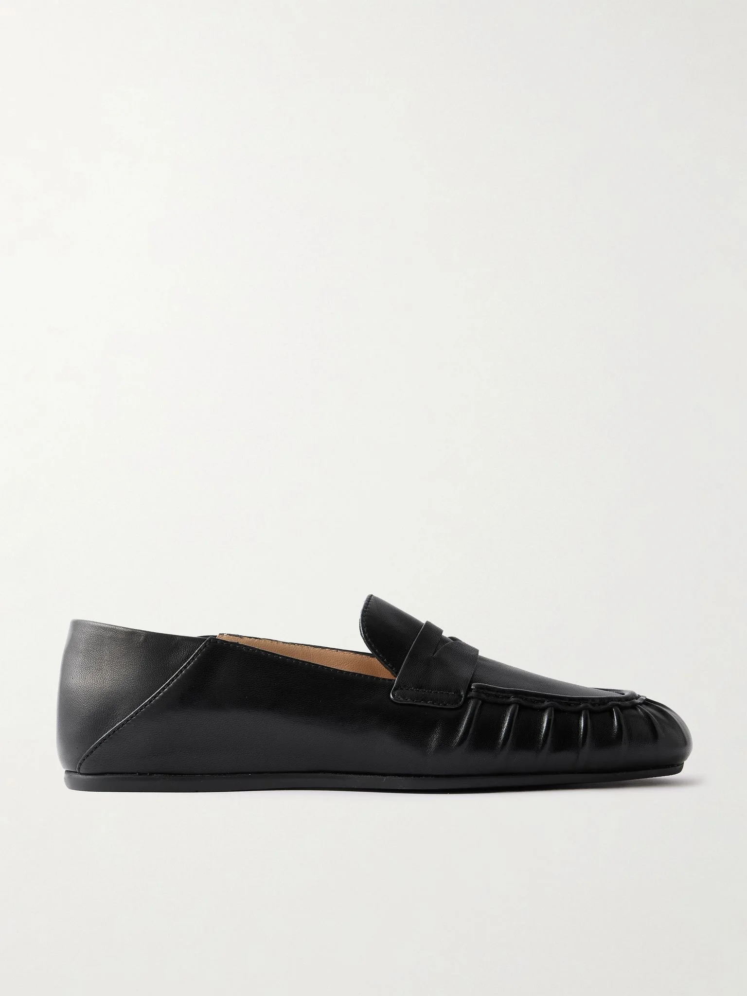 Brooks collapsible-heel leather loafers Black - 1
