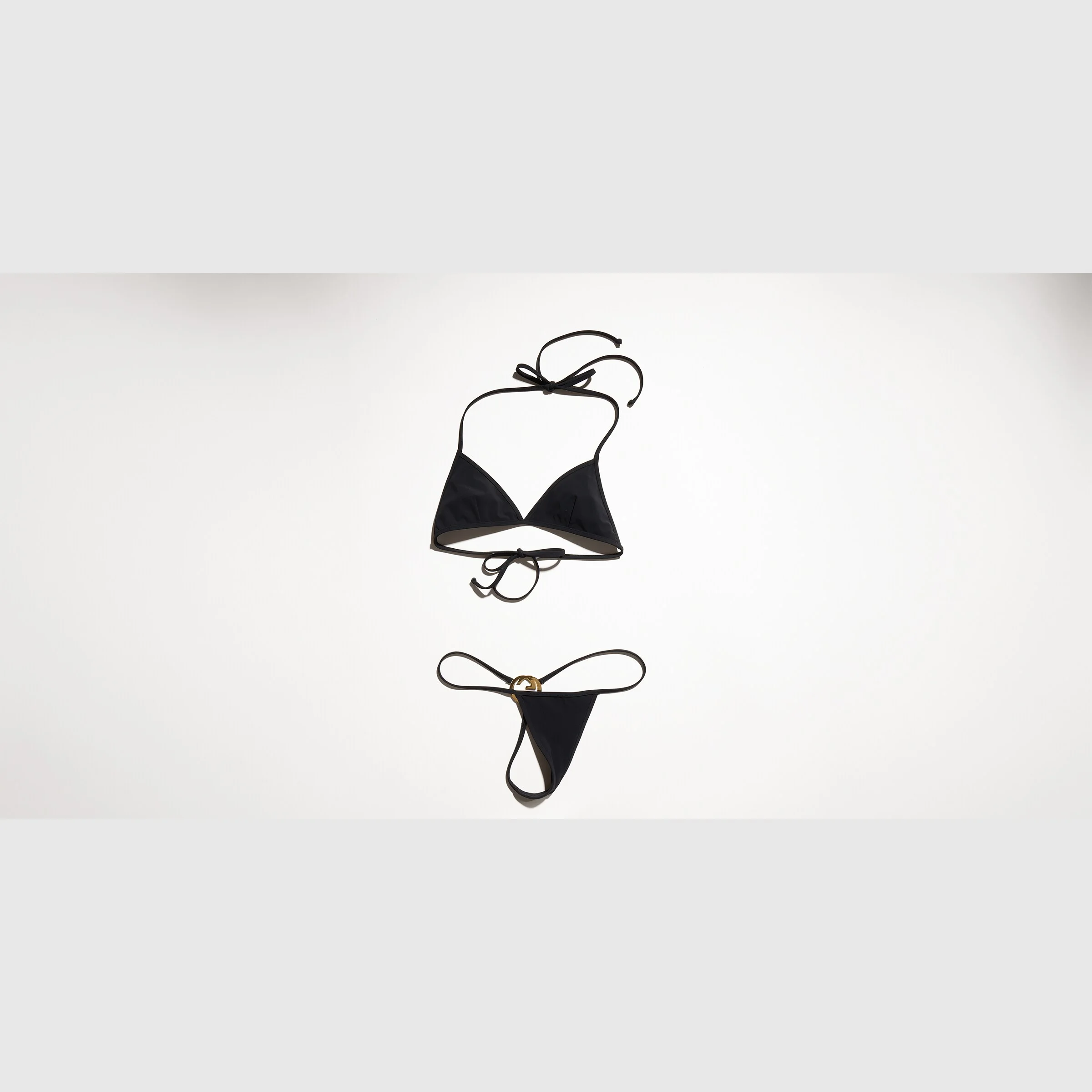 Stretch jersey bikini with Interlocking G - 1