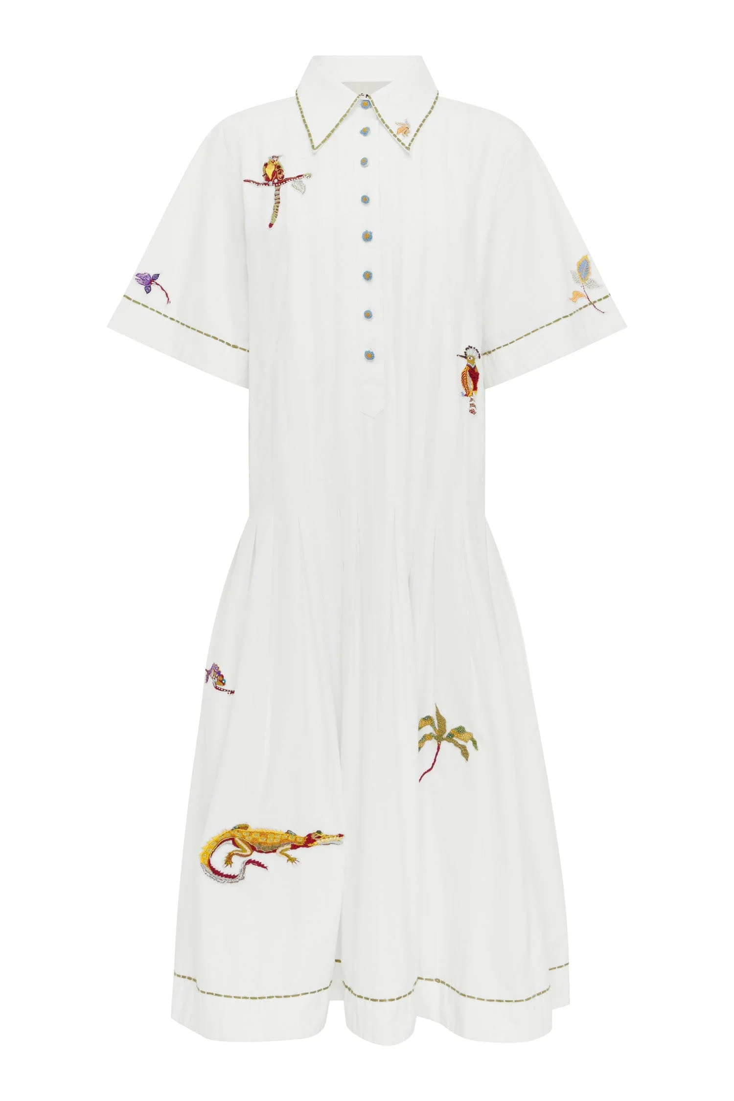 Camelia Embellished Shirtdress - 1