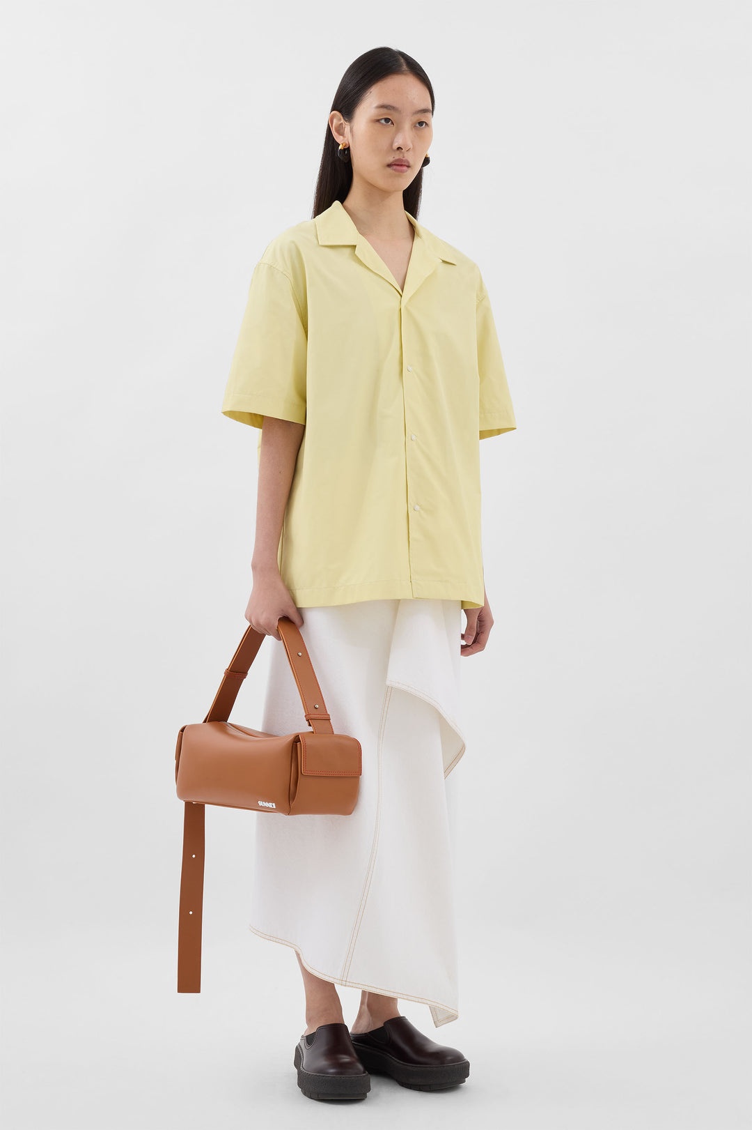 SHORTSLEEVE SHIRT / light yellow - 3
