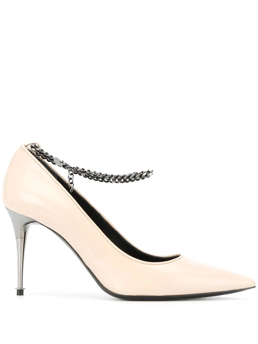 chain-embellished pumps - 1