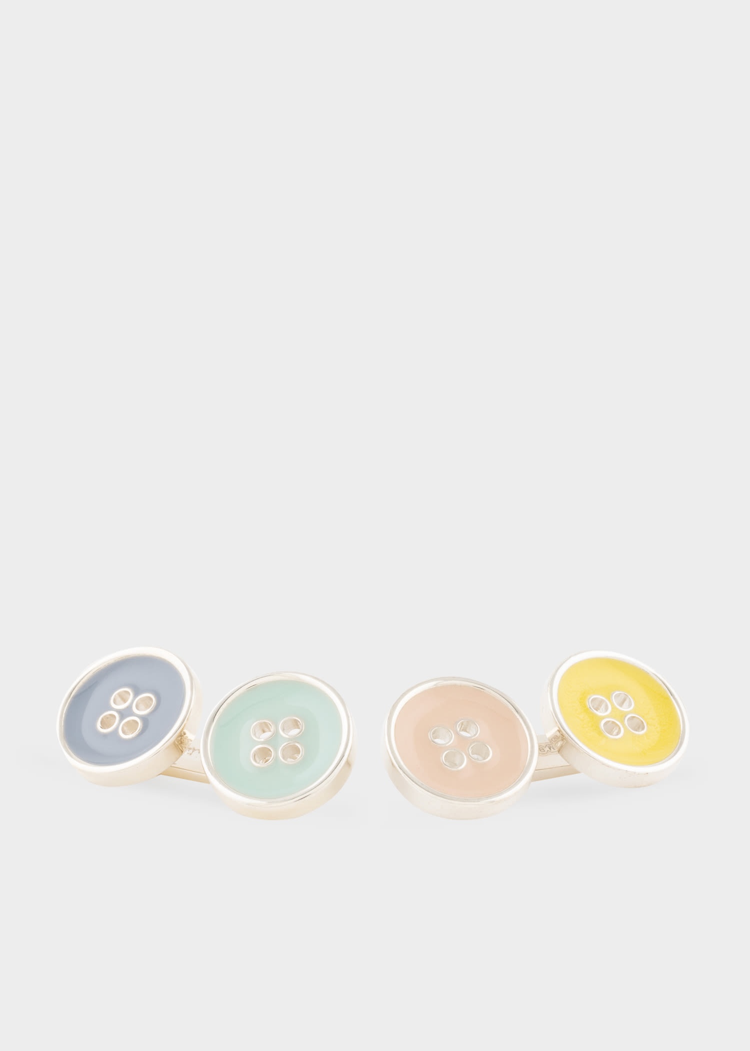 Double Button Linked Cufflinks - 1