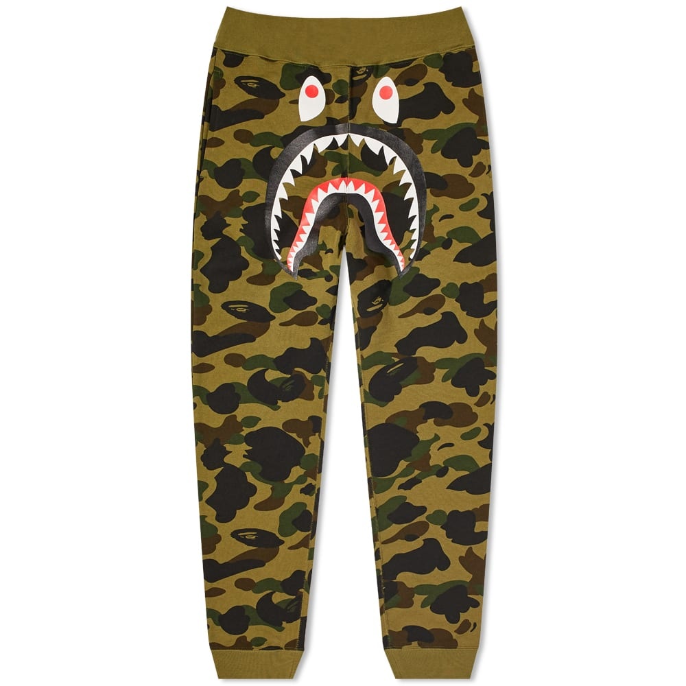 A Bathing Ape 1st Camo Shark Slim Fit Sweat Pant - 1