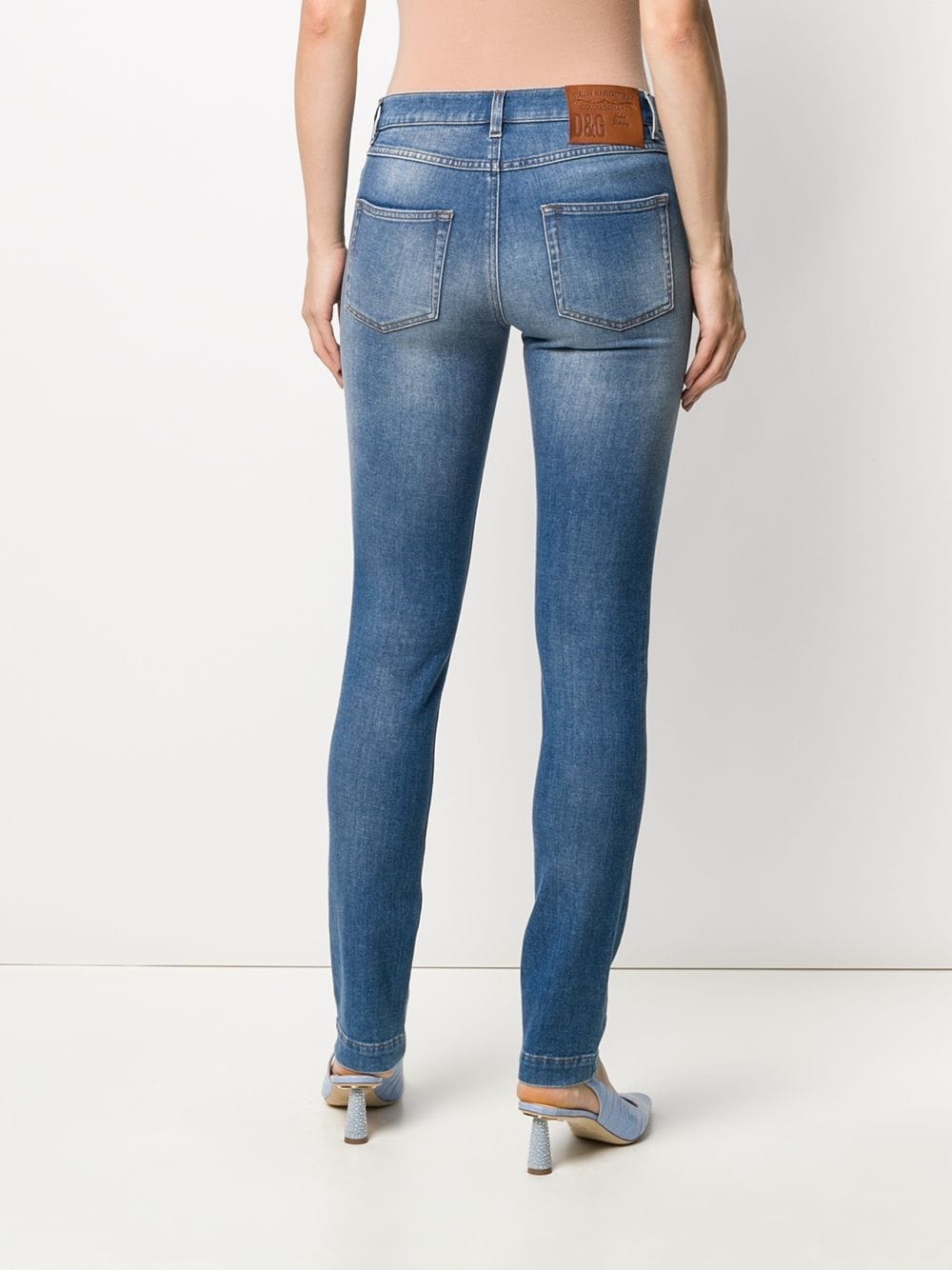 faded effect skinny jeans - 4