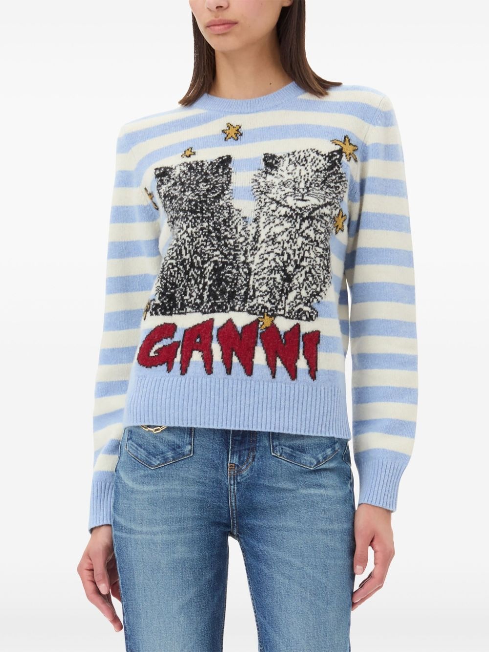 embroidered long sleeve jumper - 5