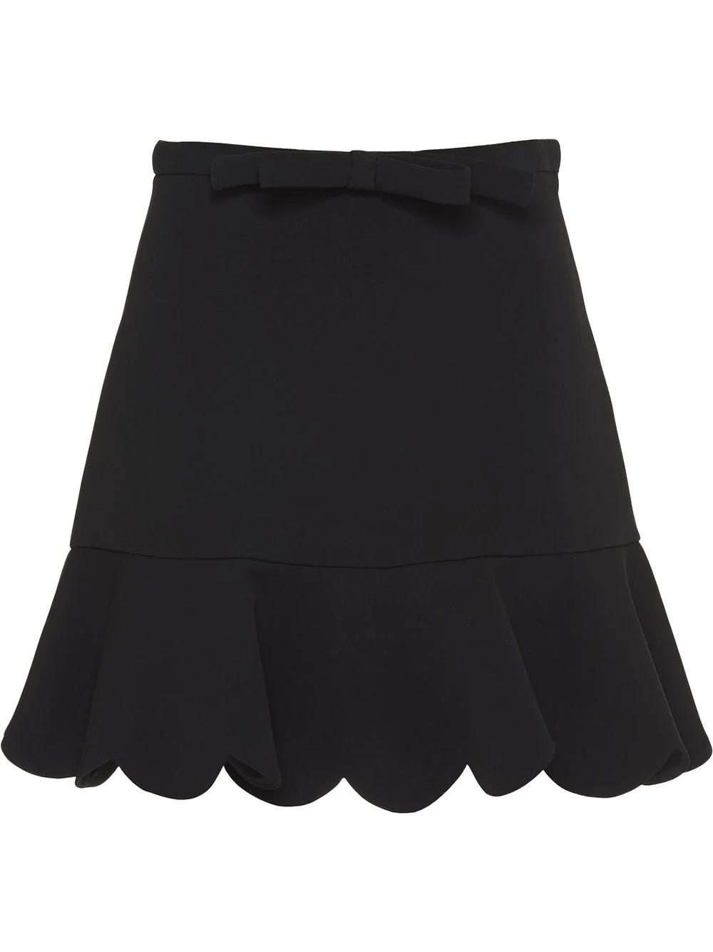 faille cady scalloped hem skirt - 1