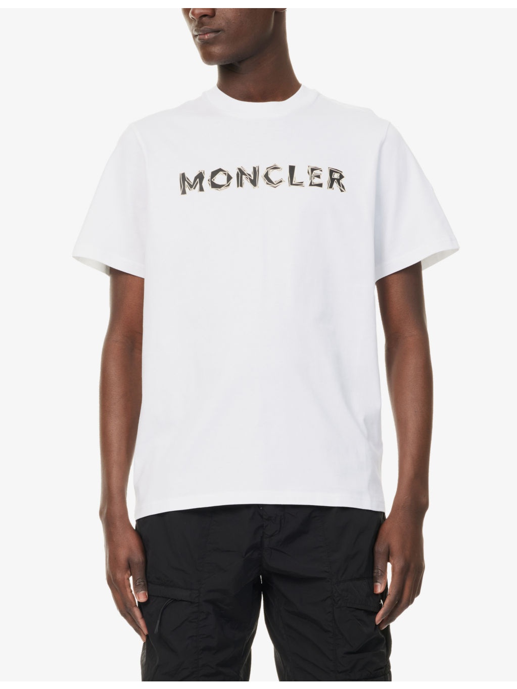 Brand-Print Crew-Neck Relaxed-Fit Cotton-Jersey T-Shirt - 3