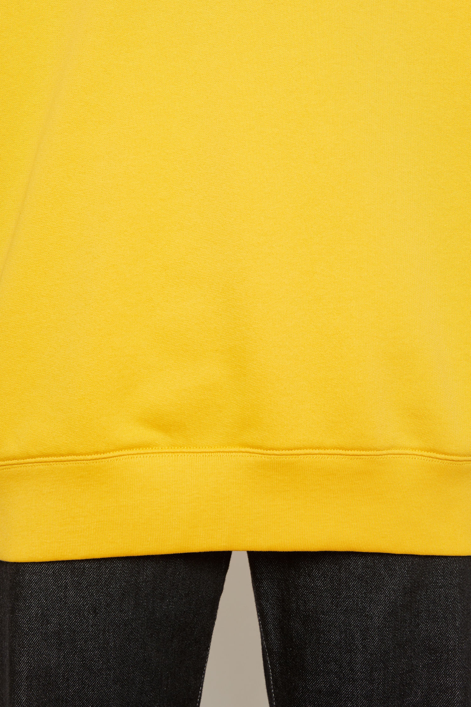 Oversized hooded sweatshirt honey yellow - 4