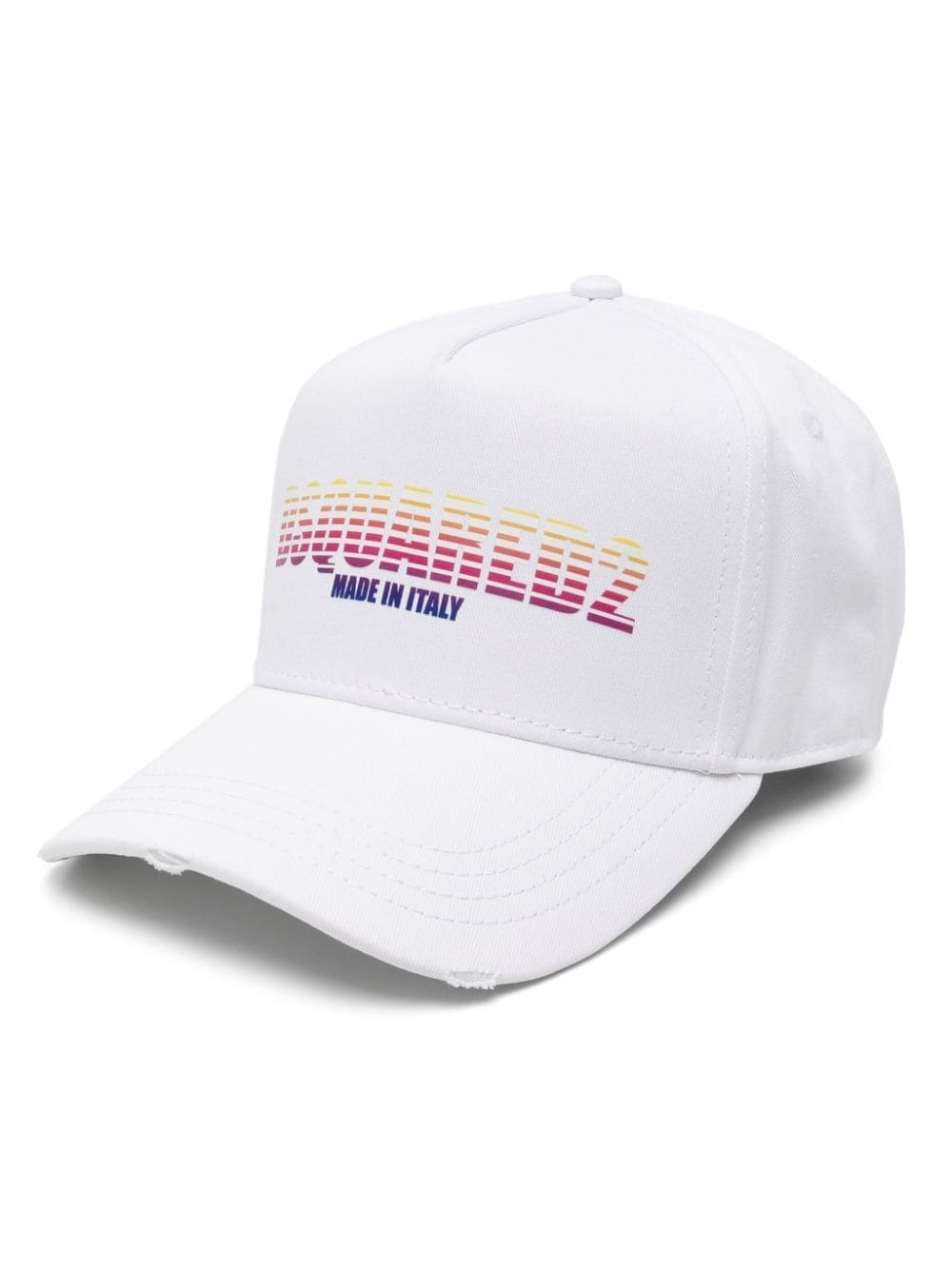logo-print cotton baseball cap - 1