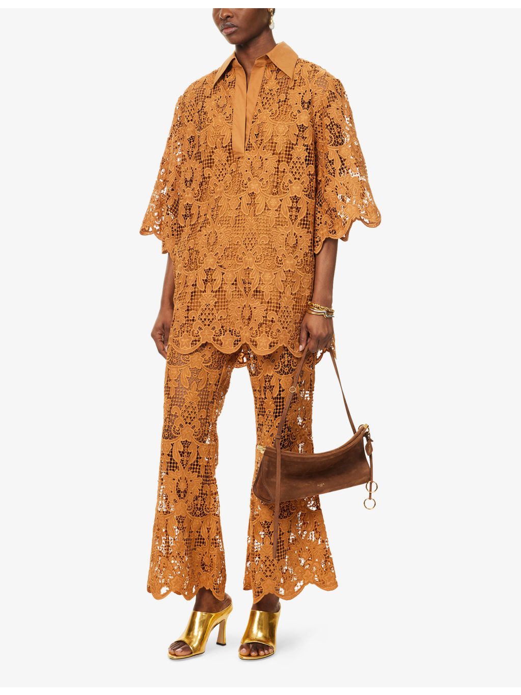 Coco Lace V-Neck Woven Top - 2