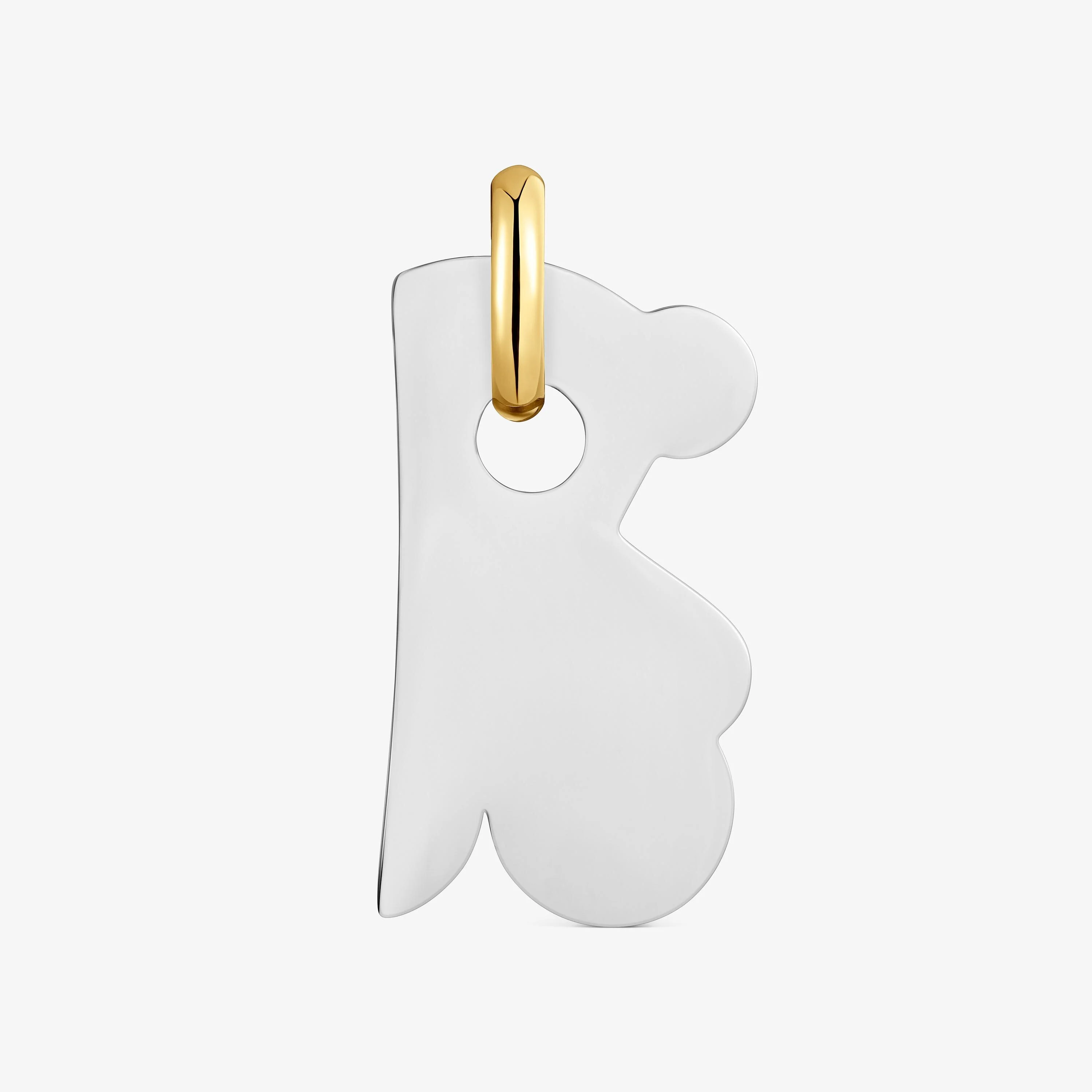 16 mm two-tone steel bear Pendant TOUS Half Bear - 1