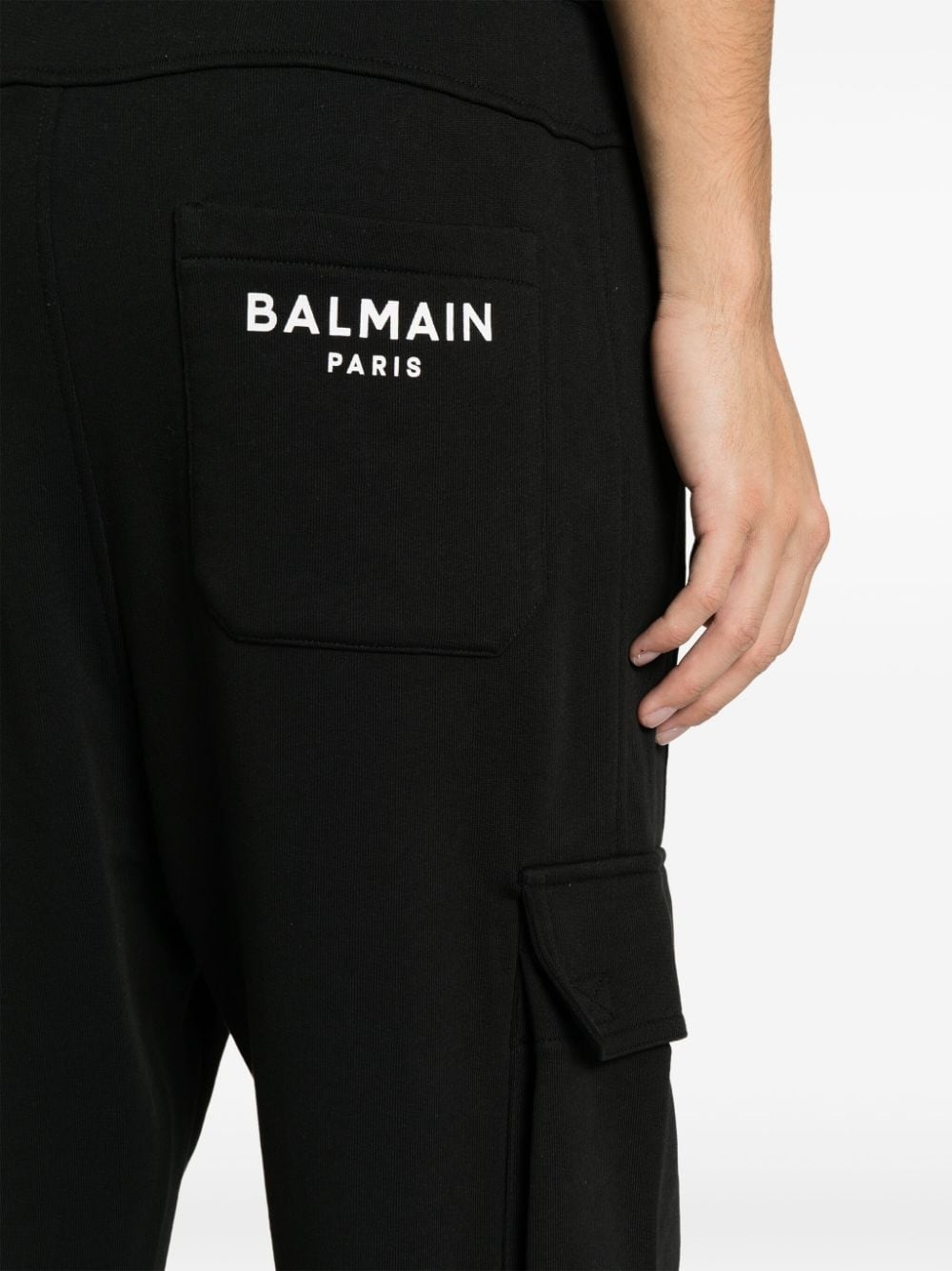 logo-print cotton track pants - 5