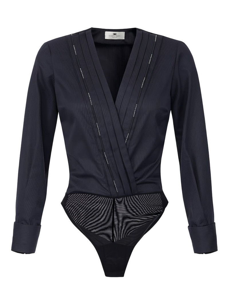tuxedo-details logo-piping bodysuit 1