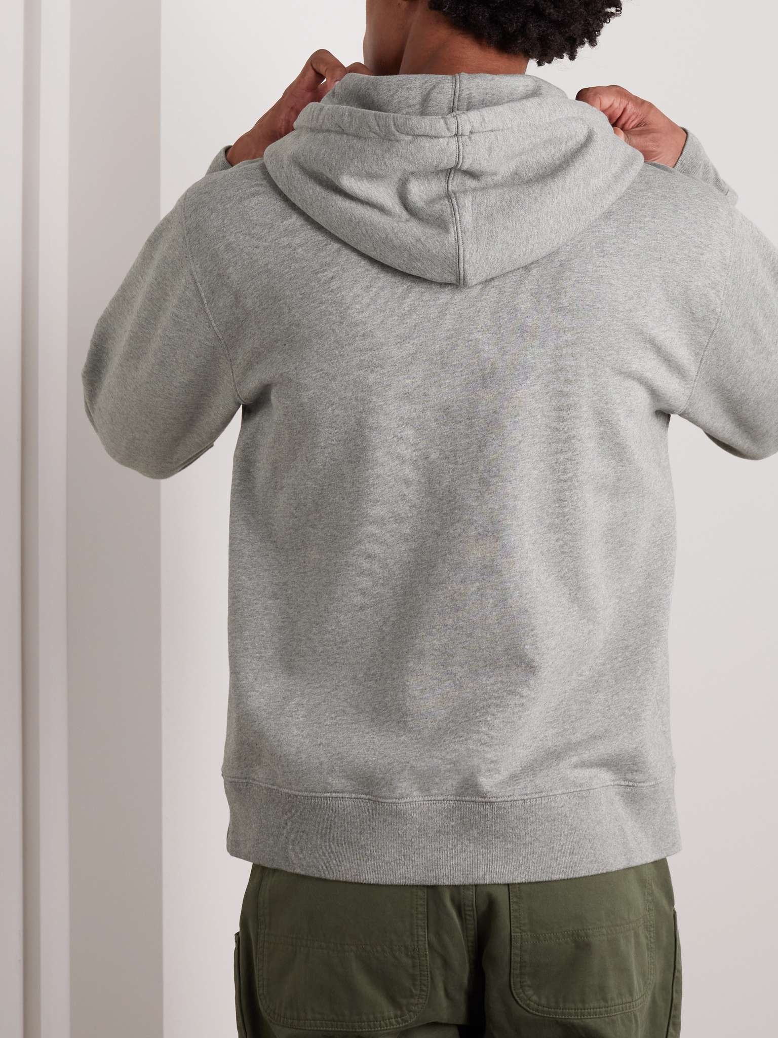 Logo-Print Cotton-Jersey Hoodie - 3