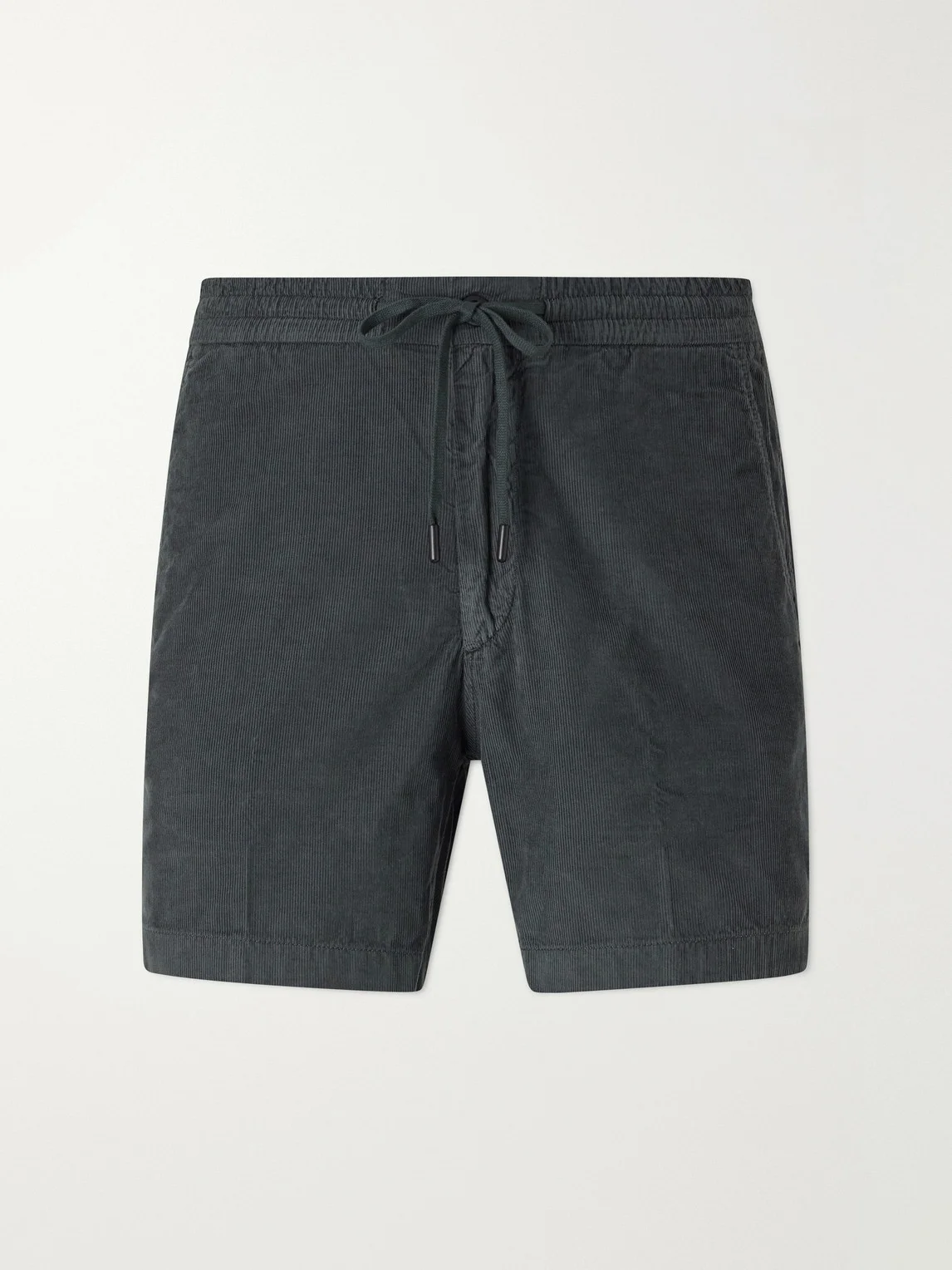 Straight-Leg Cotton-Corduroy Drawstring Shorts - 1