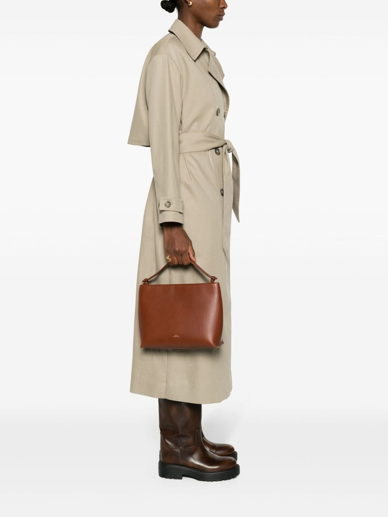 A.P.C. logo-handle leather bag outlook