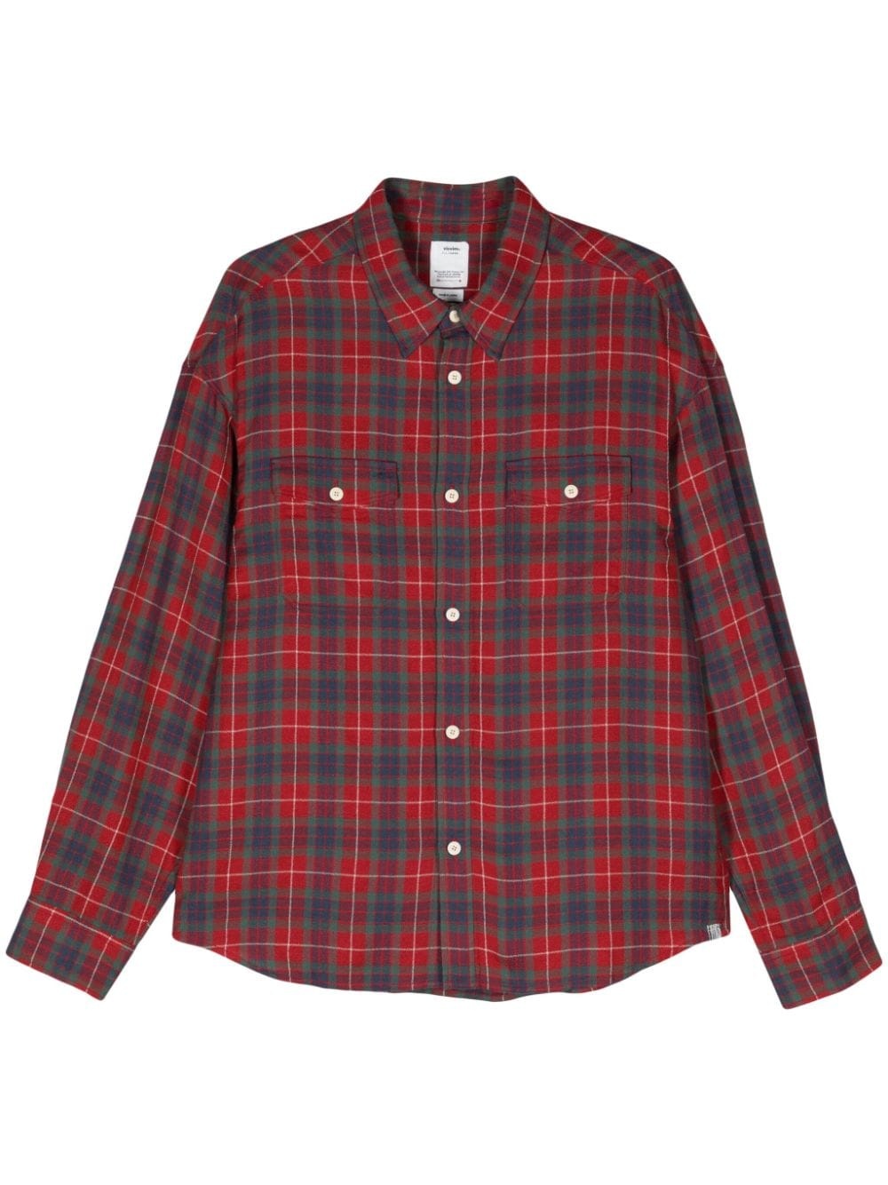 checked long-sleeve shirt - 1