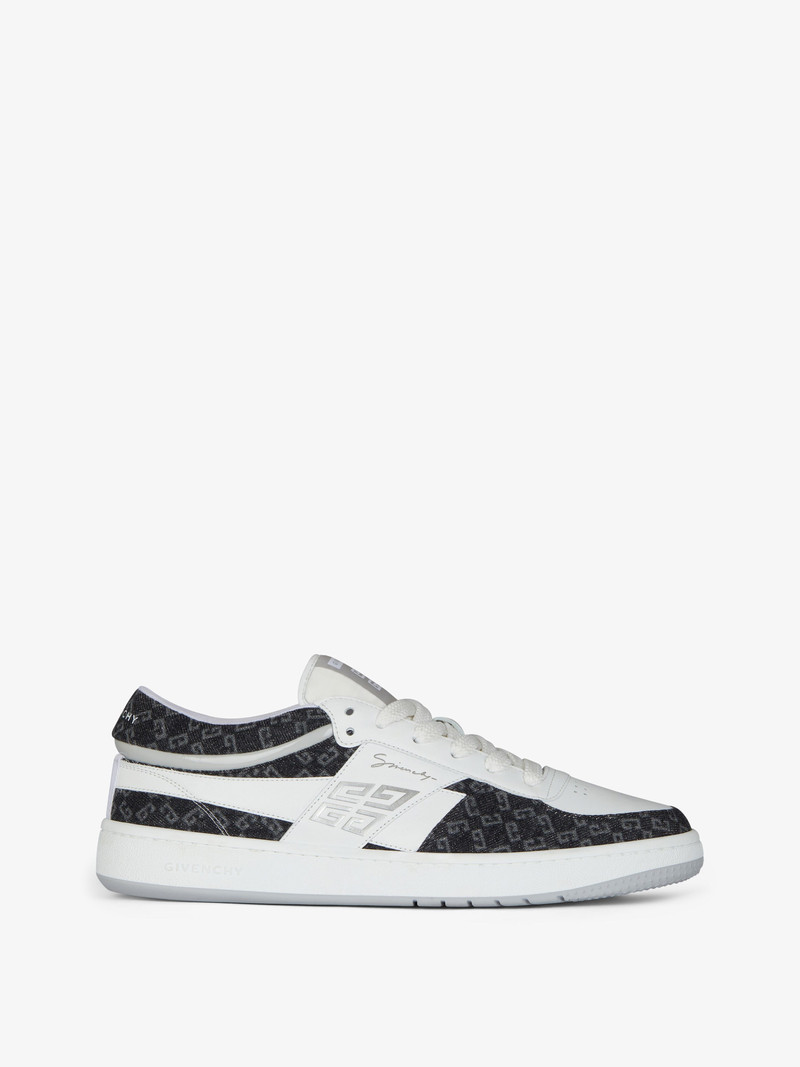 G MOVE SNEAKERS IN MIXED LEATHERS AND DENIM MONOGRAM 72 - 1