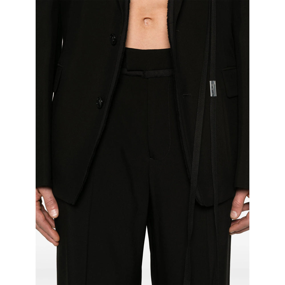 Ann Demeulemeester Black Trousers - Regular & Straight-Leg Trousers Men - 4