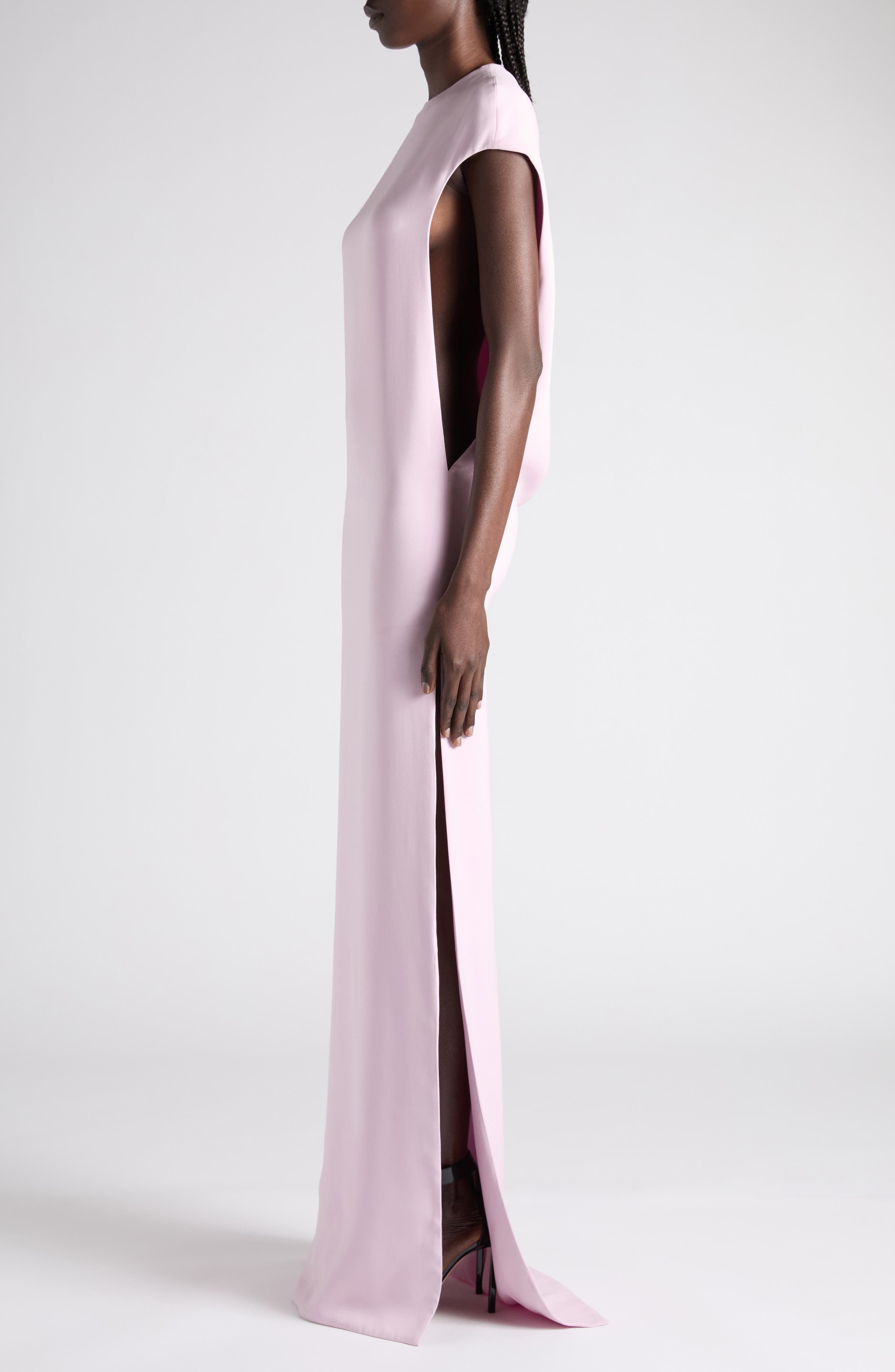 TOM FORD Stretch Silk Georgette Evening Gown in Orchid Pink at Nordstrom - 4