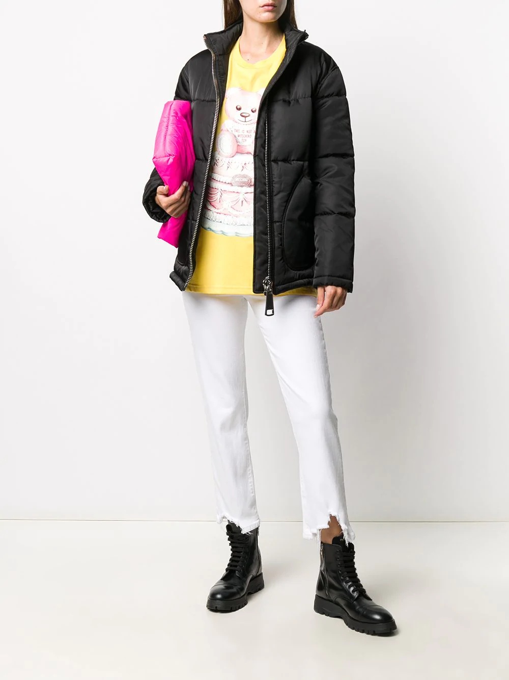 funnel neck puffer jacket - 2